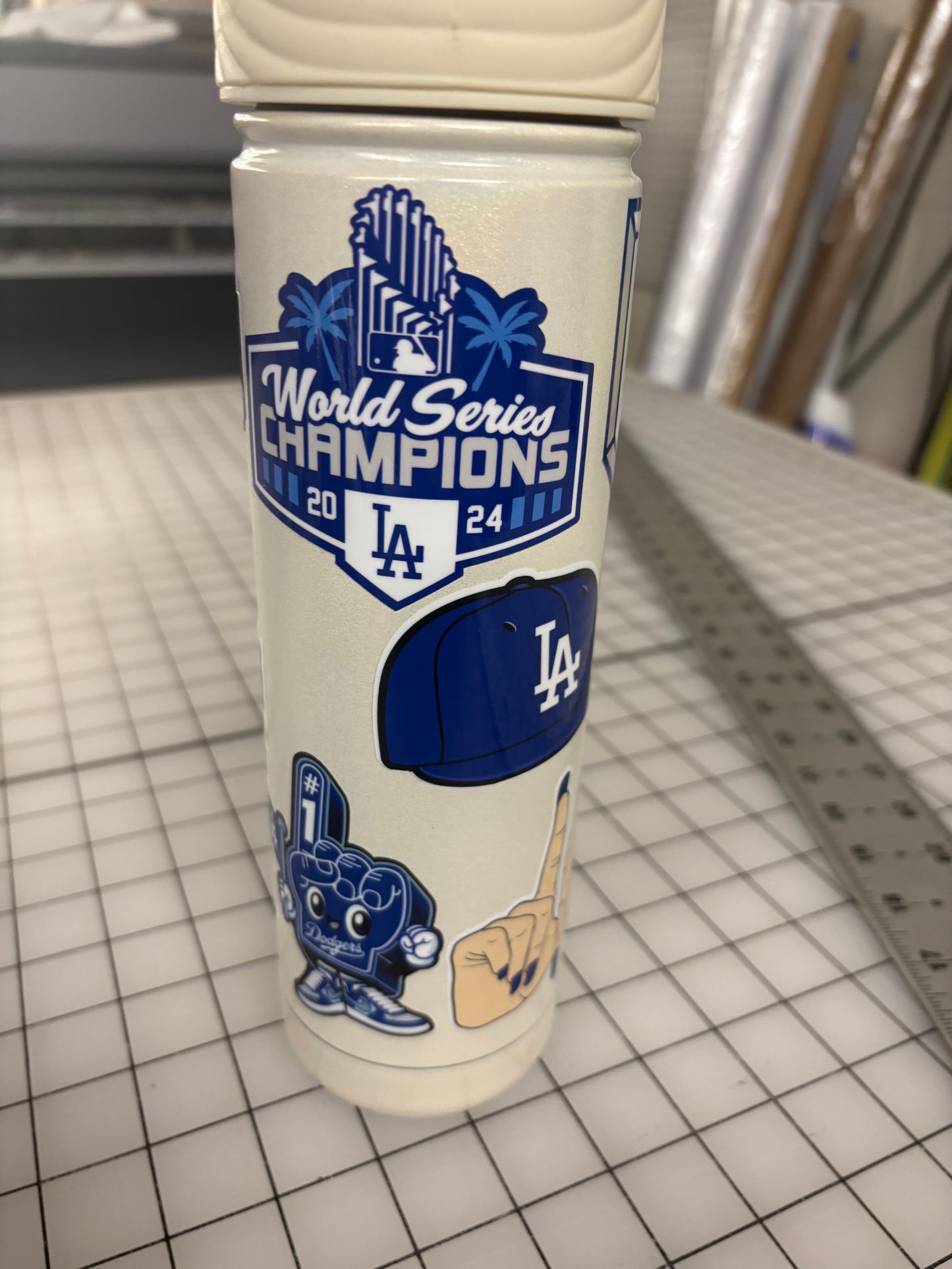 10 Piece Bleed Blue Sticker pack